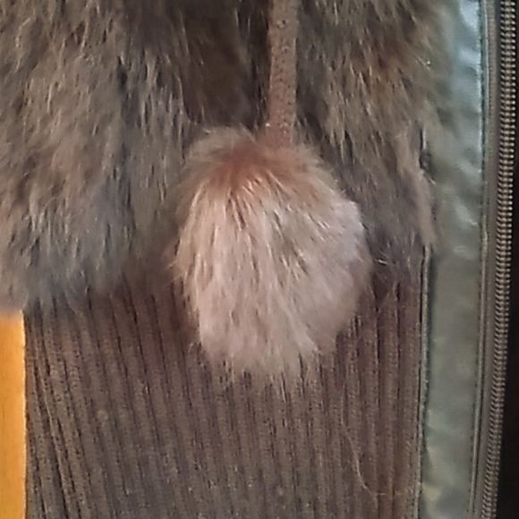 COPY - Jennyfer .J Sz S Brown Rabbit Fur Jacket - Picture 4 of 9